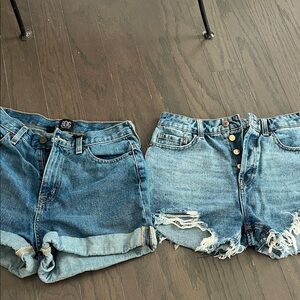 BDG Two-Pack Denim Shorts — Light & Medium Blue